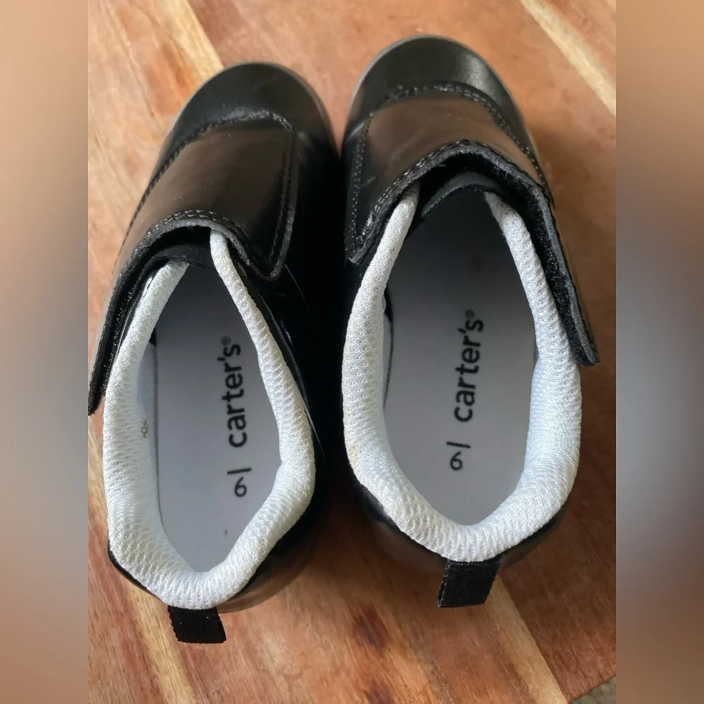 Carter's Black and Gray Kids Cleats Sneakers